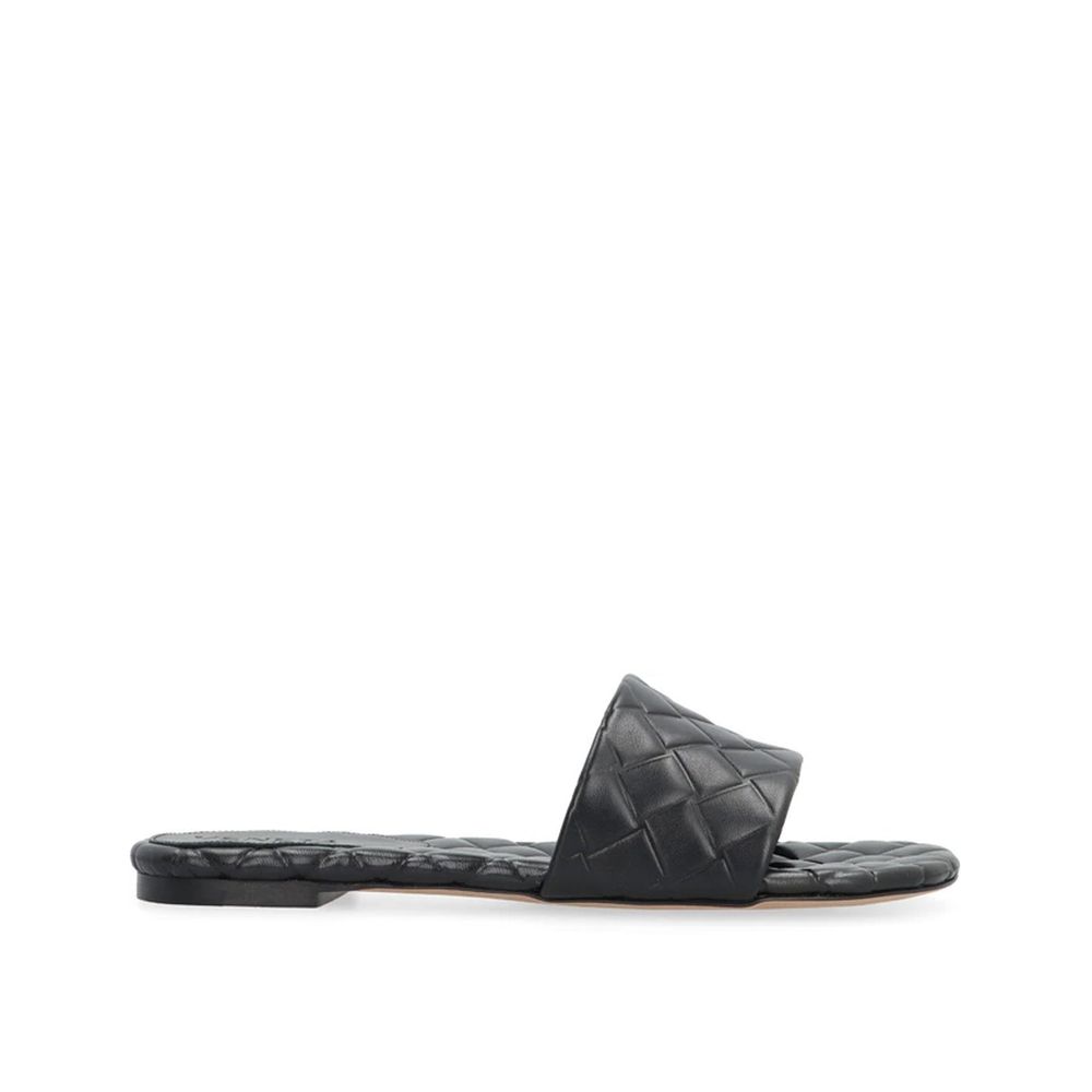 Bottega Veneta svarte mules i lammeskinn