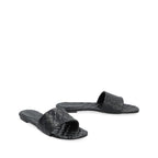 Bottega Veneta svarte mules i lammeskinn