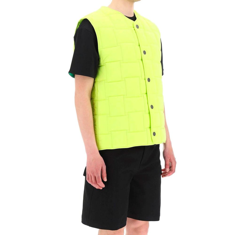 Bottega Veneta tofarget polyamid jakke uten ermer