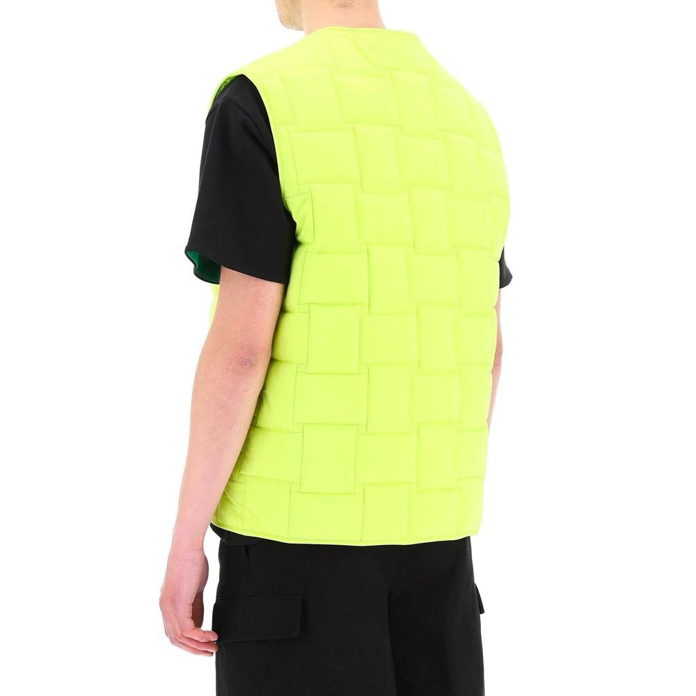 Bottega Veneta tofarget polyamid jakke uten ermer