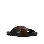 Bottega Veneta brune sandaler i lammeskinn