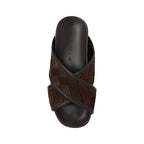 Bottega Veneta brune sandaler i lammeskinn