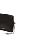 Alexander McQueen svart clutch i kalveskinn
