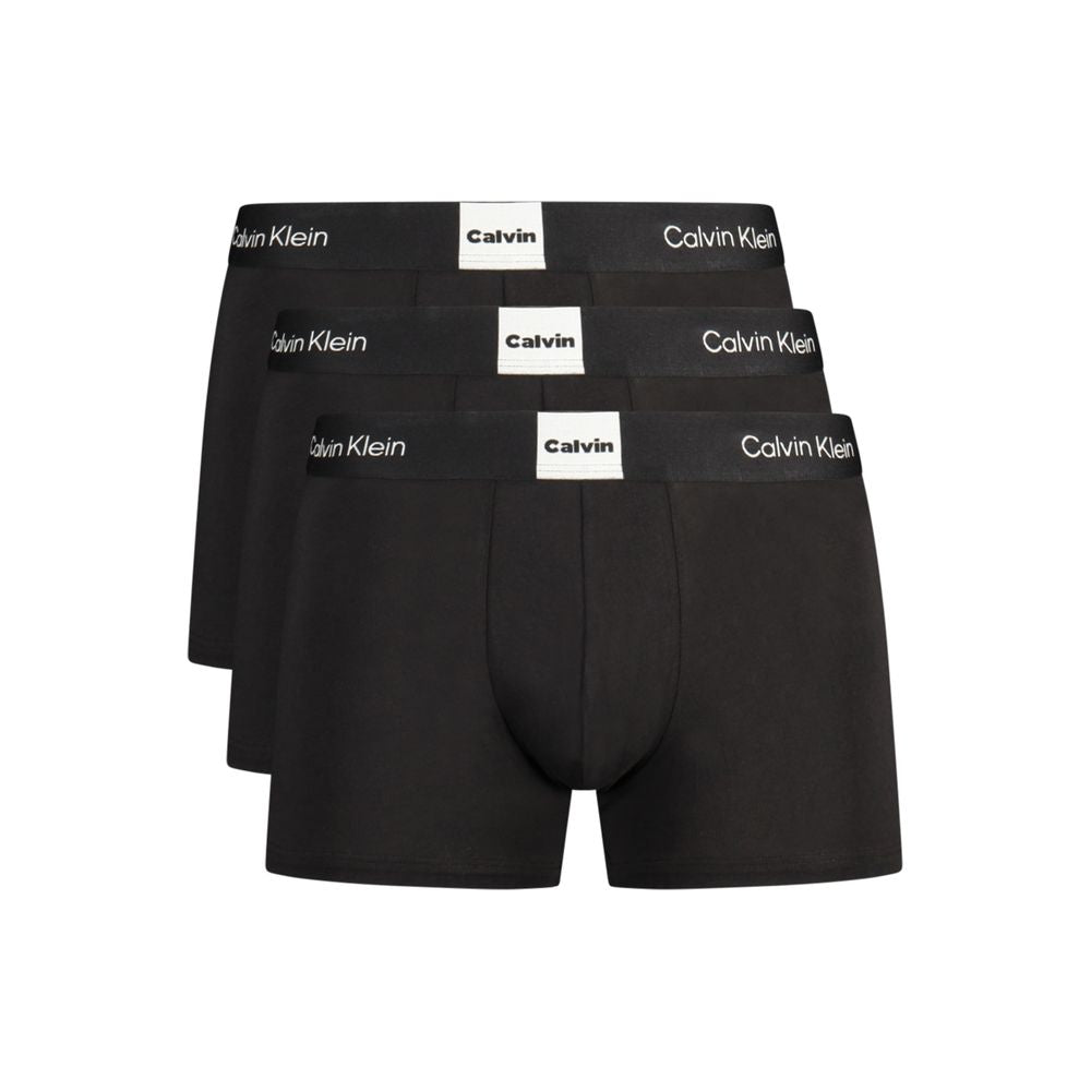 Calvin Klein svarte bomullsboksershorts for menn