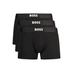 Hugo Boss svarte bomullsboksershorts til herre