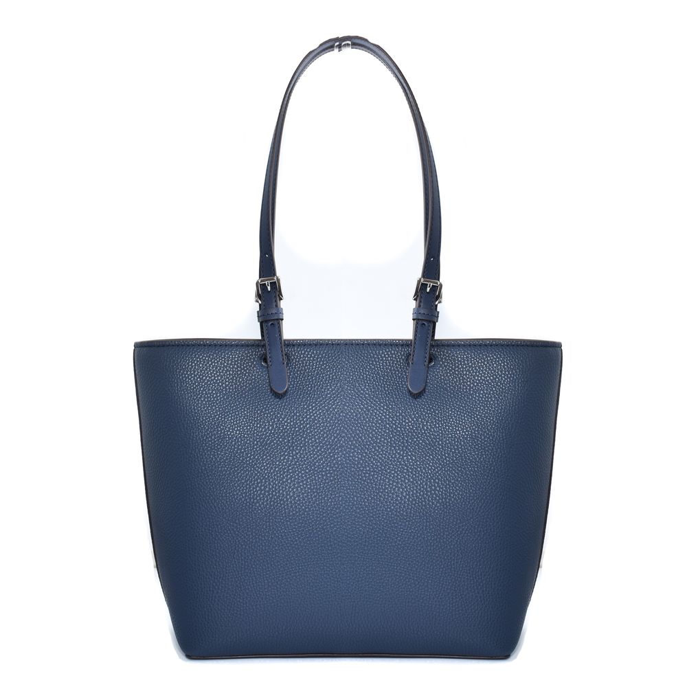 Michael Kors blå toteveske i kunstskinn