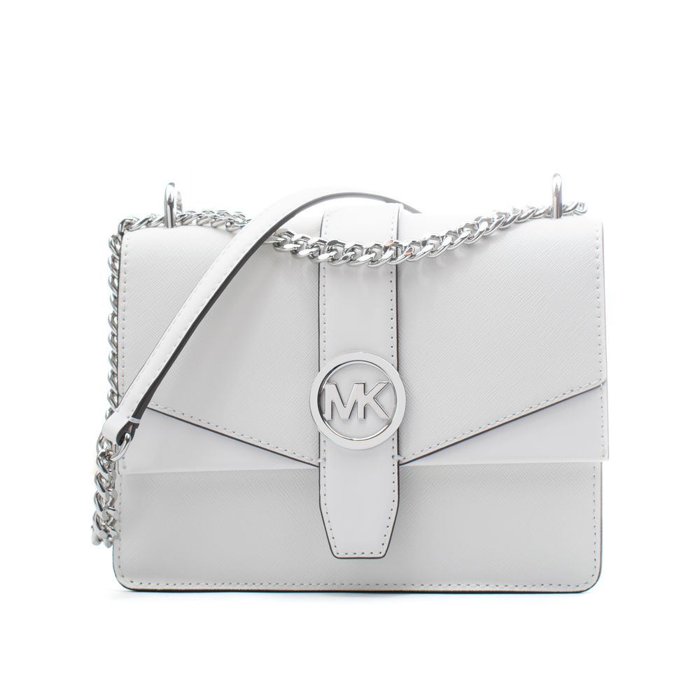 Michael Kors hvit skulderveske i skinn