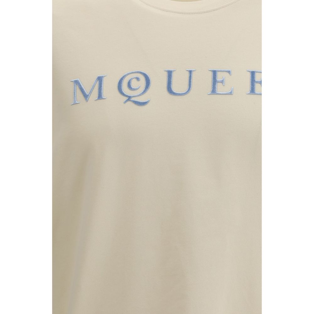 Alexander McQueen Beige T-skjorte i bomull