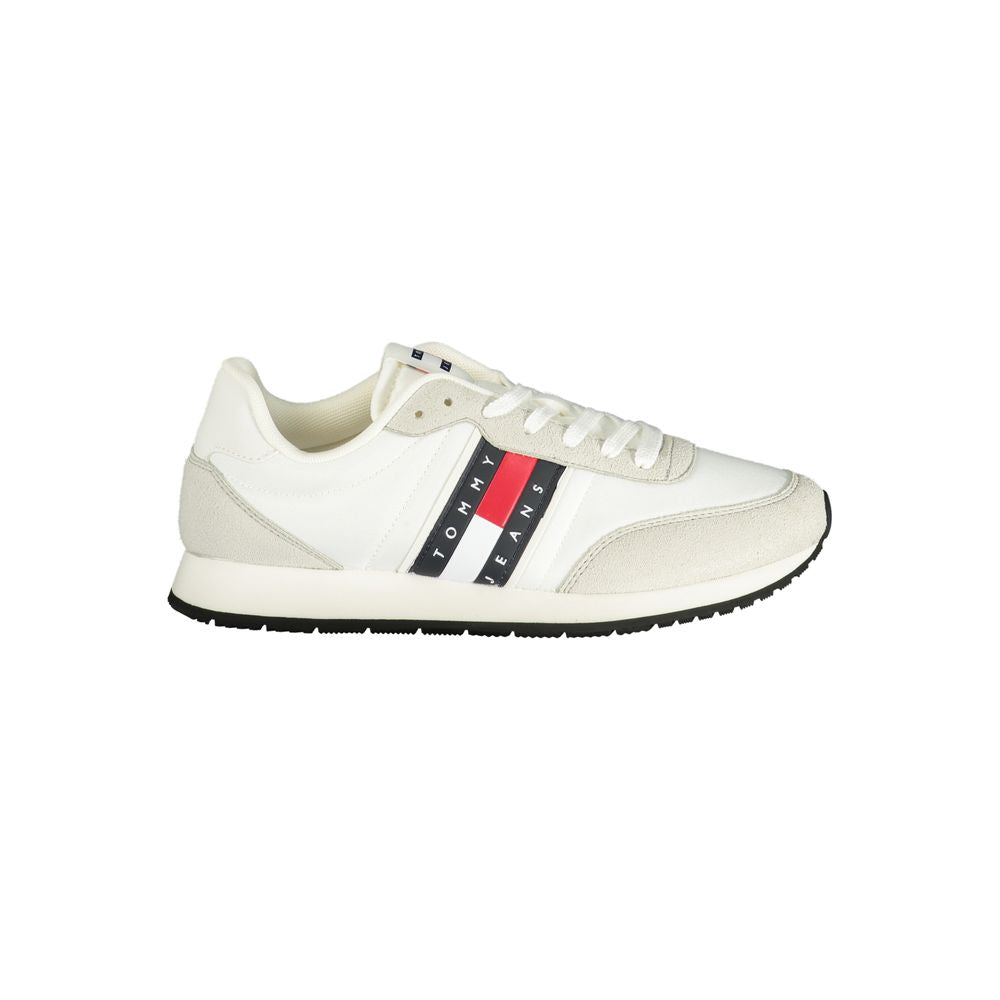 Tommy Hilfiger hvit herresneaker i polyuretan