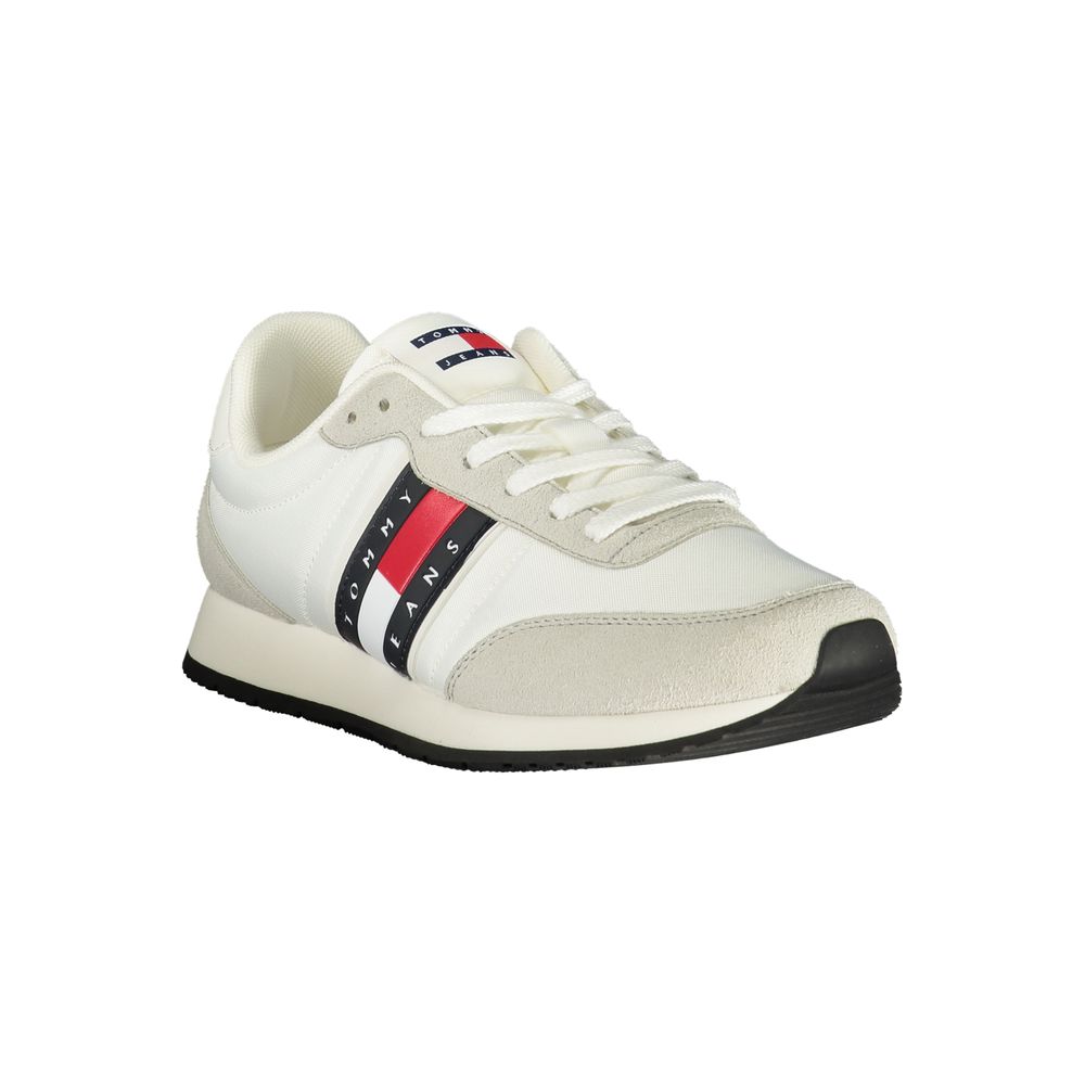 Tommy Hilfiger hvit herresneaker i polyuretan