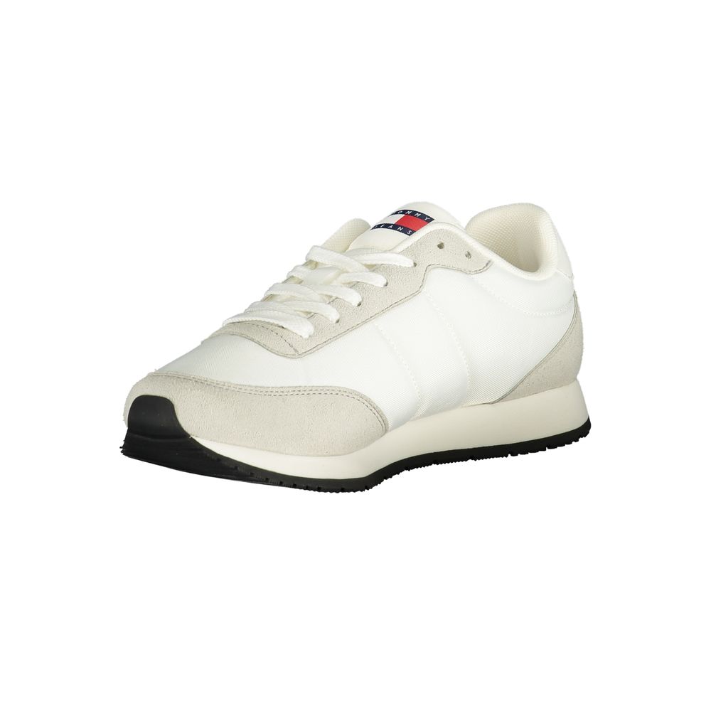 Tommy Hilfiger hvit herresneaker i polyuretan