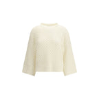 Fabiana Filippi Beige Fleece Wool Sweatshirt