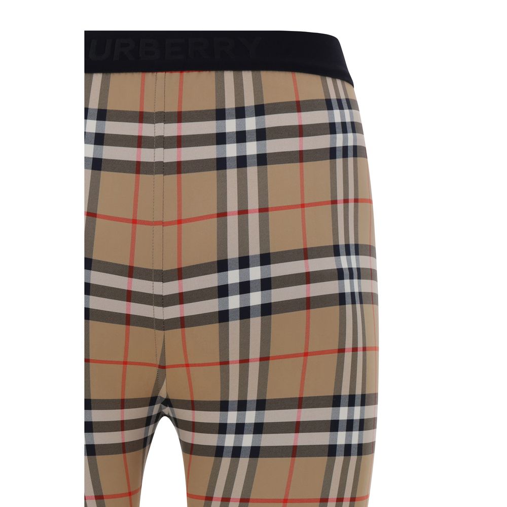 Burberry brune leggings i polyamid