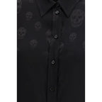 Alexander McQueen Svart Viskose Mønsterskjorte