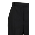 Alexander McQueen Svarte Bomullsbukser