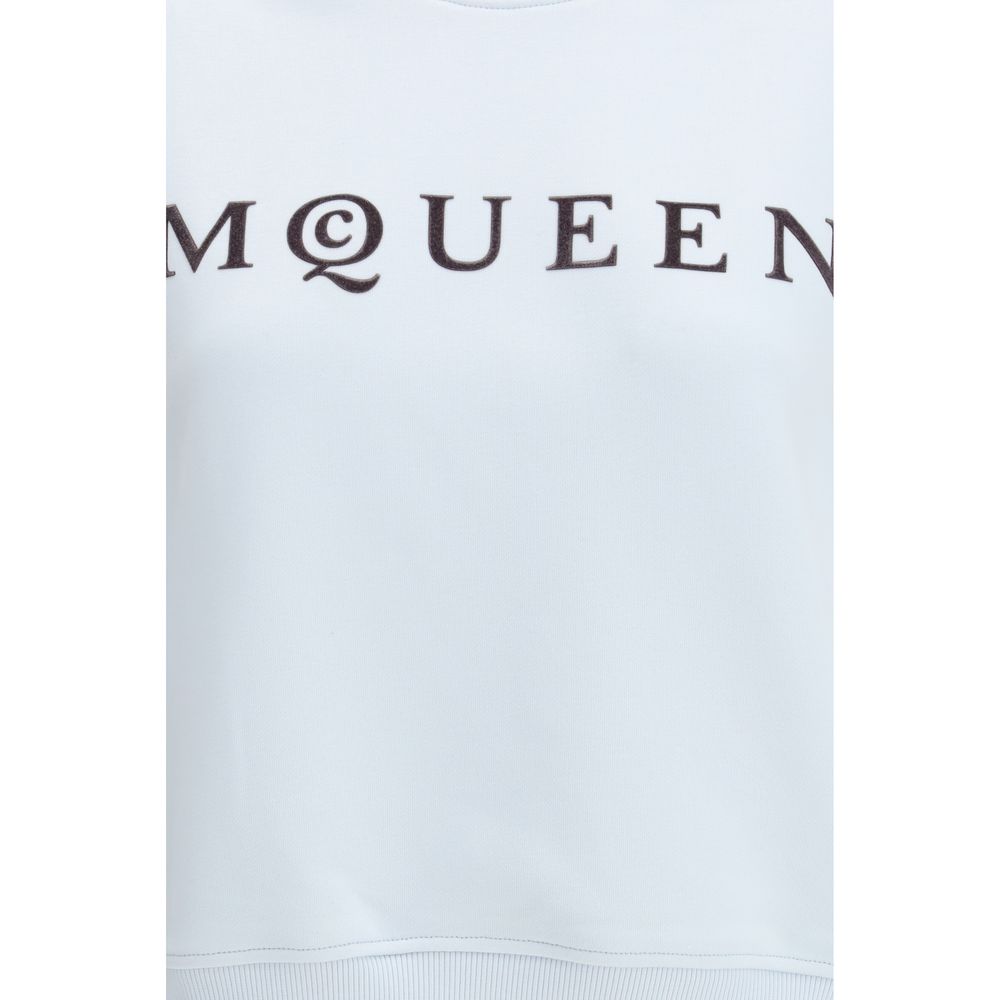 Alexander McQueen blå bomullssweatshirt