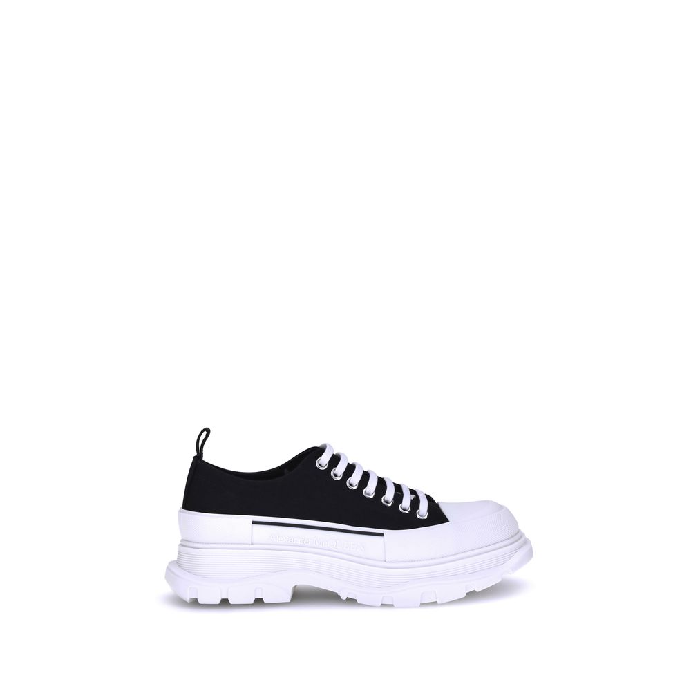 Alexander McQueen Sorte Chunky Sneakers i Kanvas