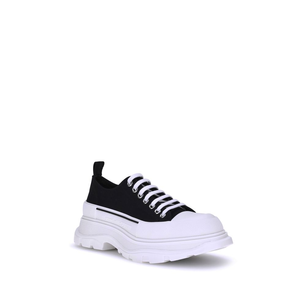 Alexander McQueen Sorte Chunky Sneakers i Kanvas