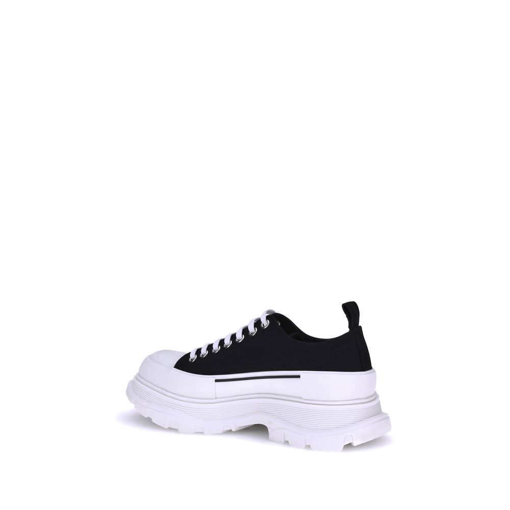 Alexander McQueen Sorte Chunky Sneakers i Kanvas