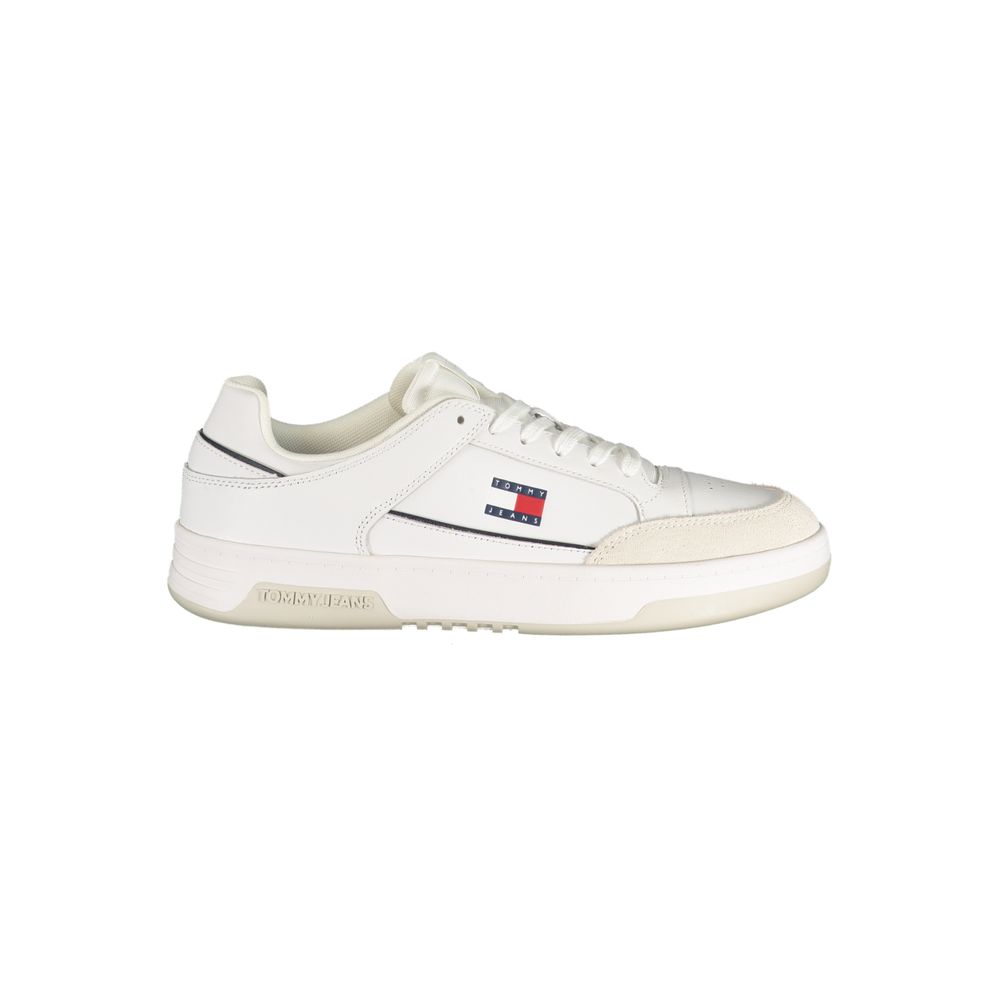 Tommy Hilfiger hvit herresneaker i polyuretan