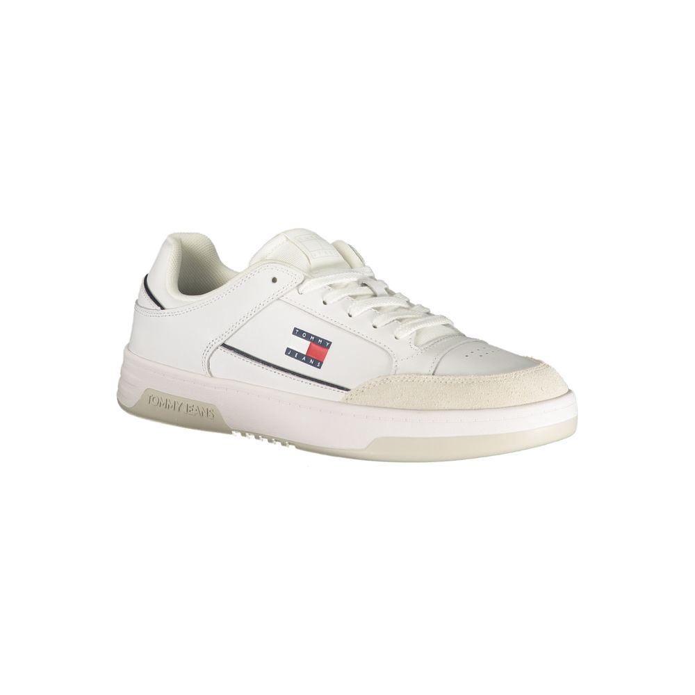 Tommy Hilfiger hvit herresneaker i polyuretan