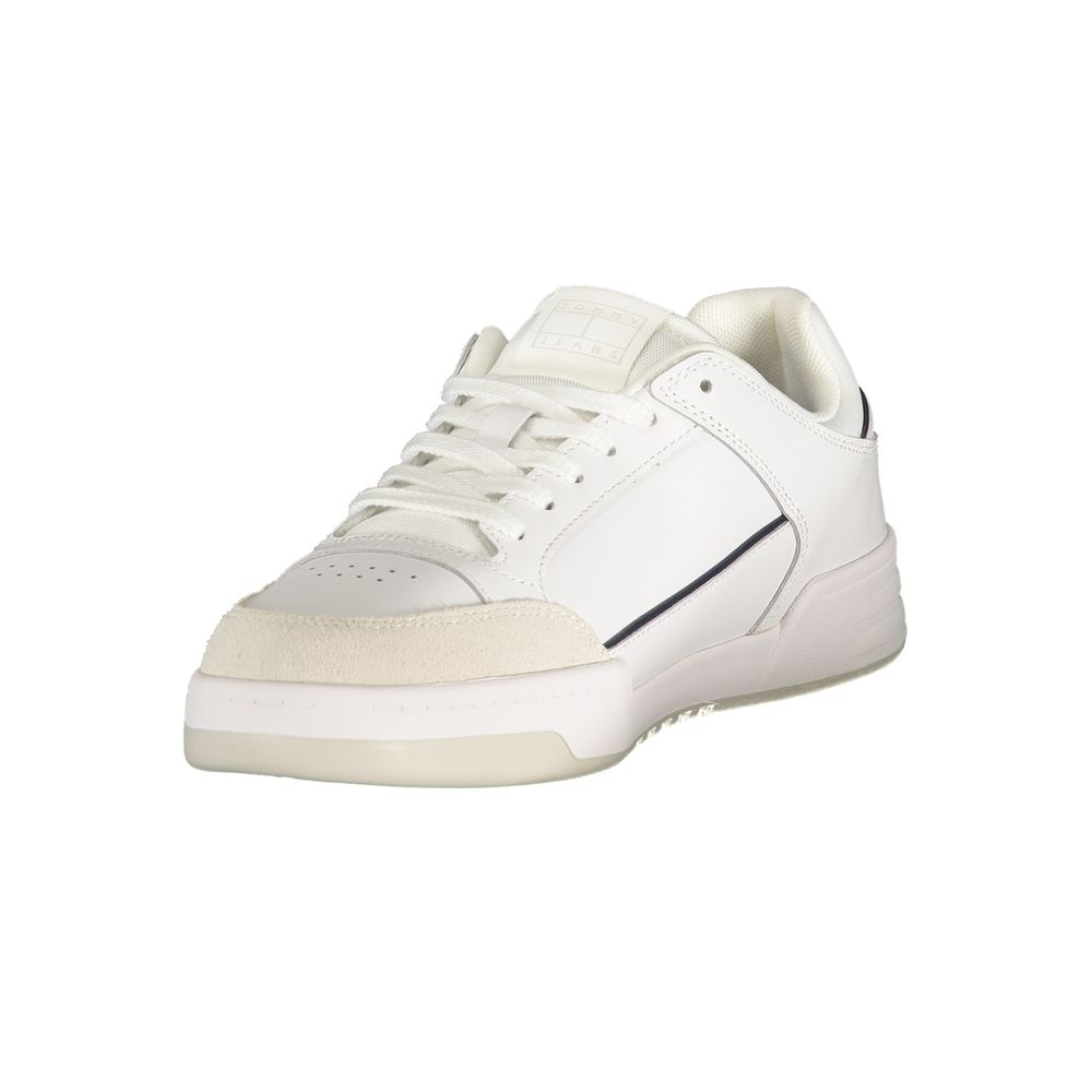 Tommy Hilfiger hvit herresneaker i polyuretan