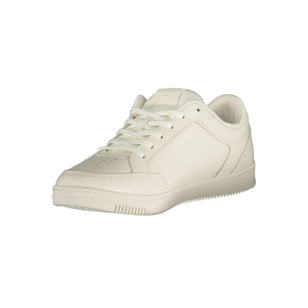 Tommy Hilfiger hvit herresneaker i polyuretan