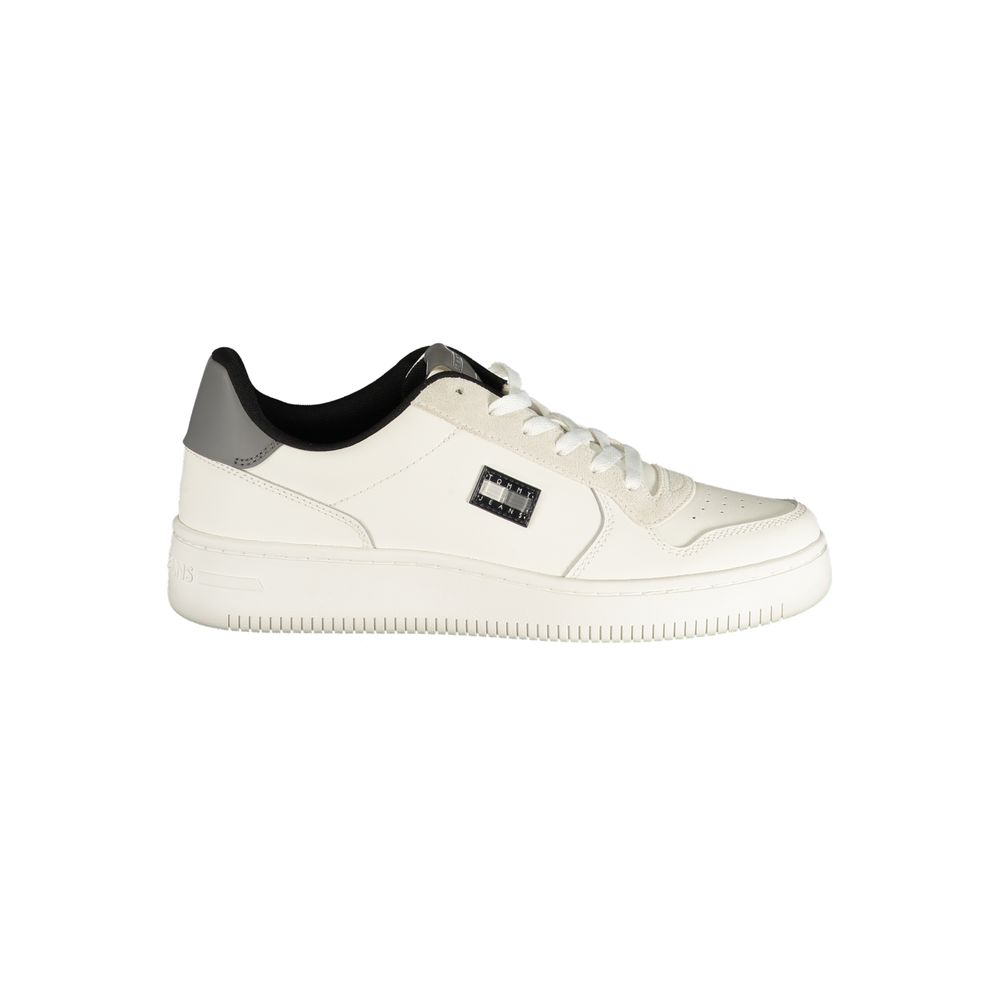 Tommy Hilfiger hvit herresneaker i polyuretan
