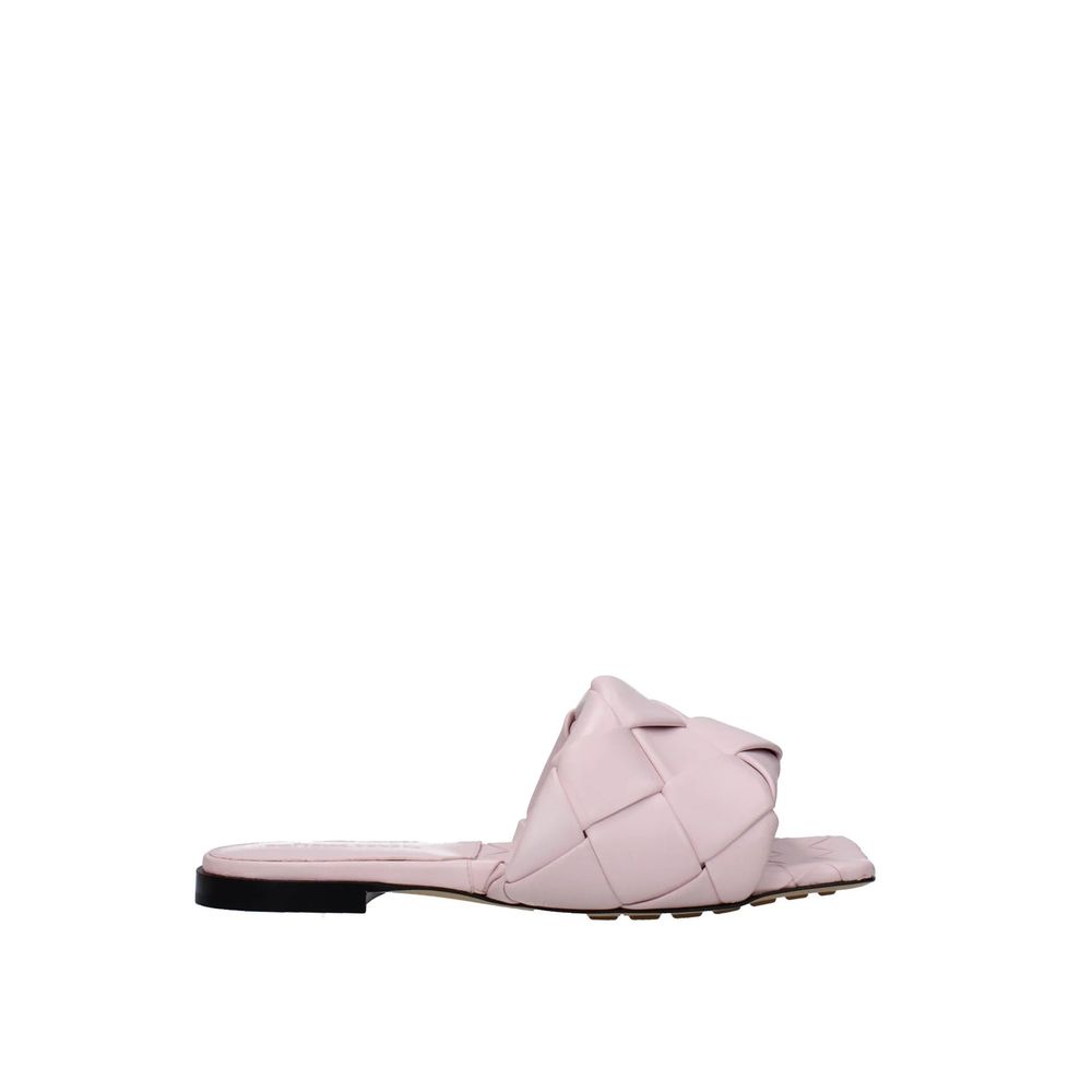 Bottega Veneta flerfargede flate sandaler i kalveskinn