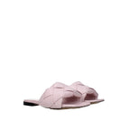 Bottega Veneta flerfargede flate sandaler i kalveskinn