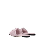 Bottega Veneta flerfargede flate sandaler i kalveskinn
