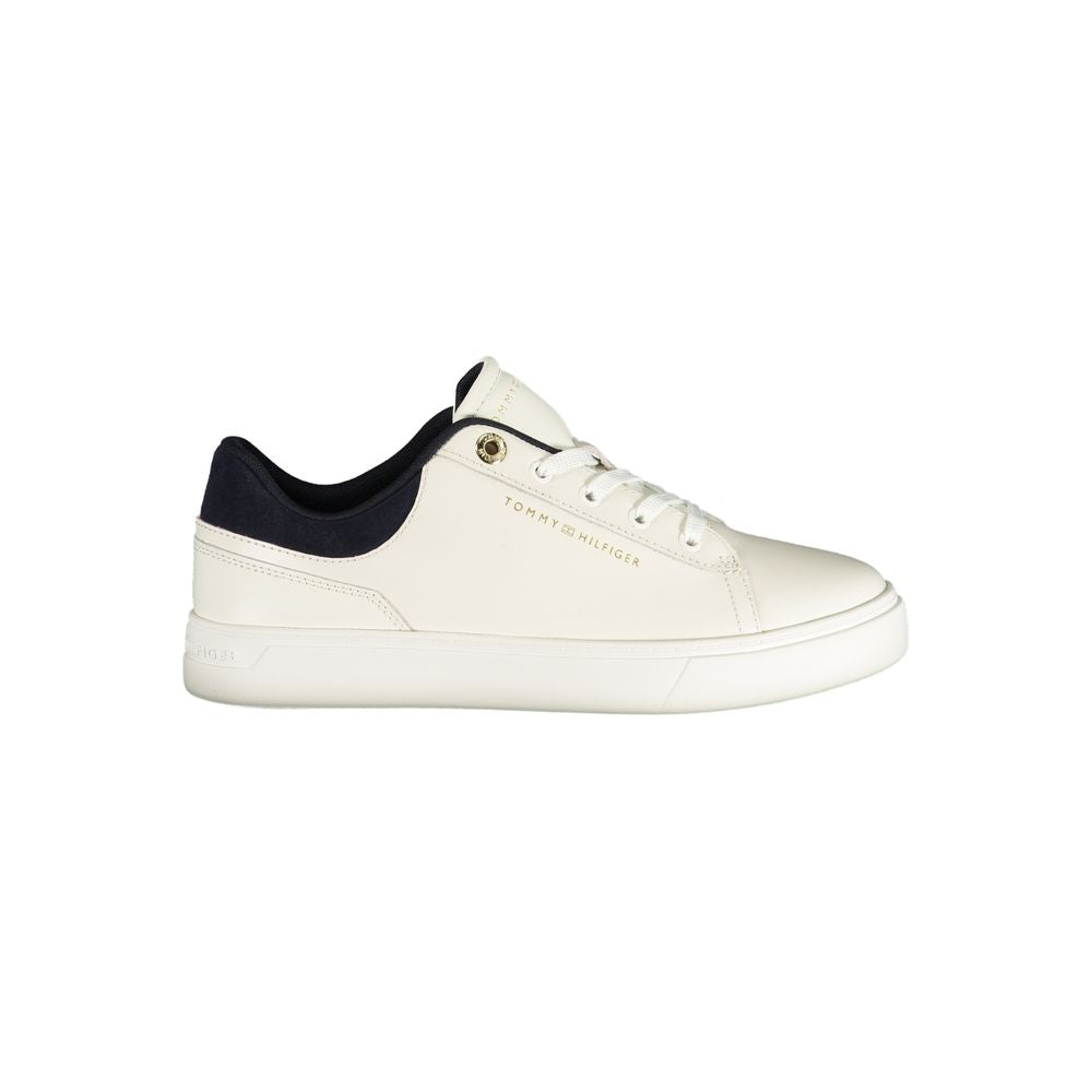 Tommy Hilfiger Hvit Polyuretan Dame Sneaker