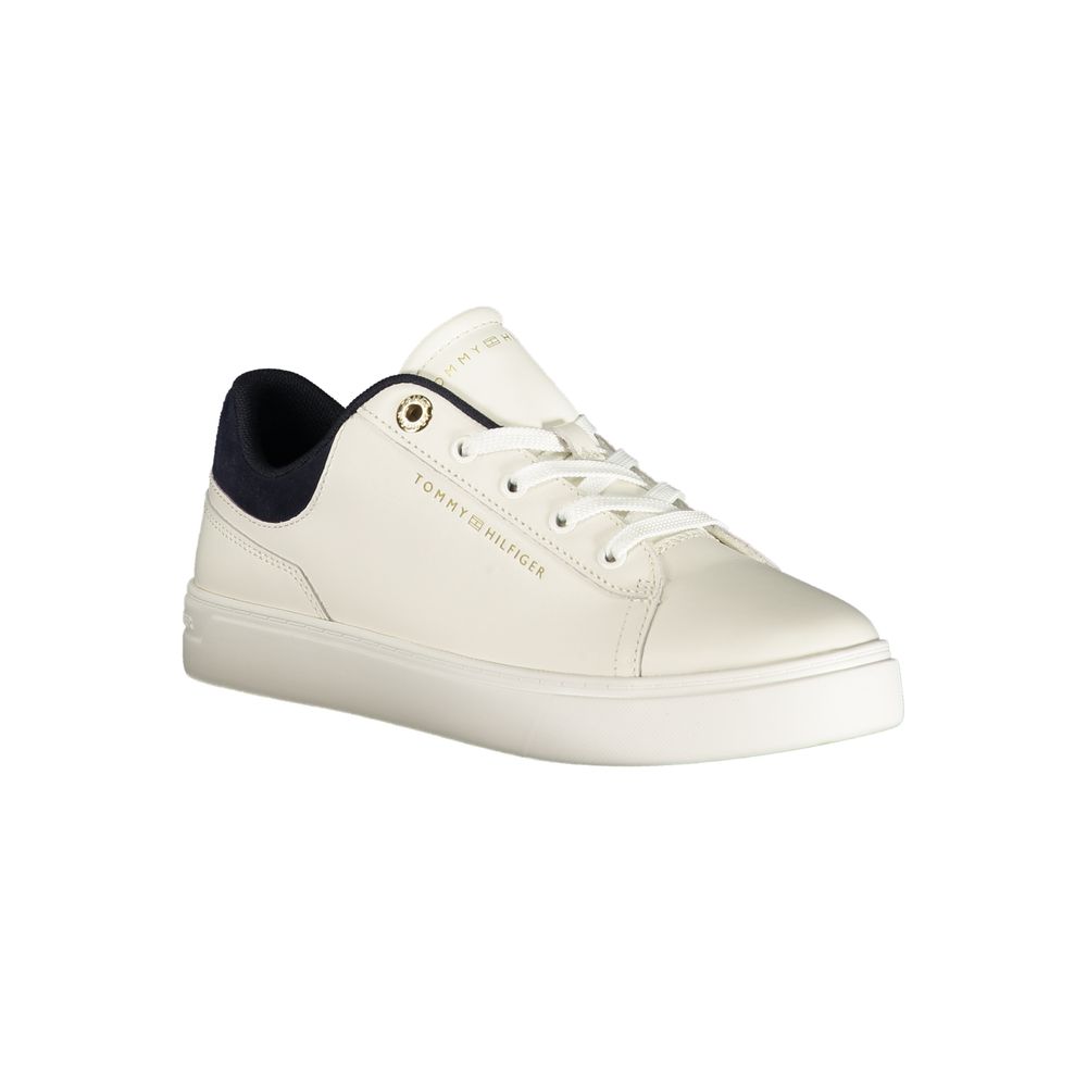 Tommy Hilfiger Hvit Polyuretan Dame Sneaker
