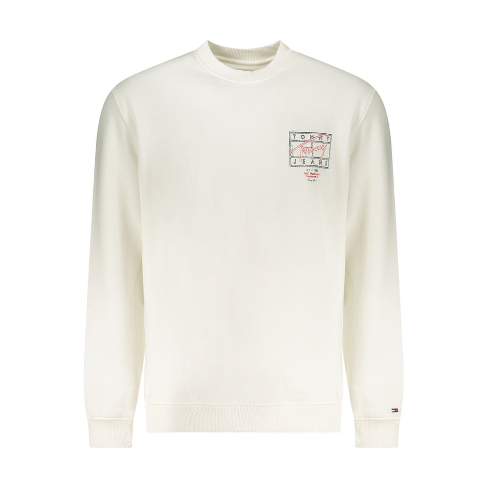 Tommy Hilfiger hvit bomullsgenser for menn
