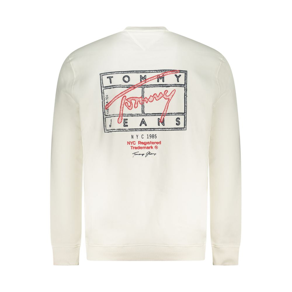 Tommy Hilfiger hvit bomullsgenser for menn