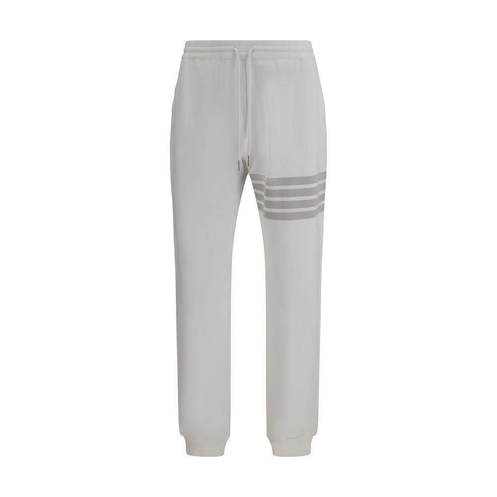 Thom Browne hvite joggebukser i bomull (treningsbukse)