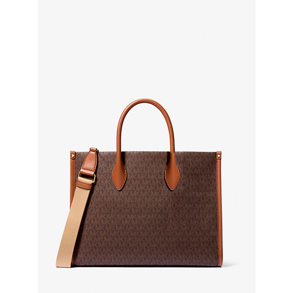 Michael Kors brun skulderveske i skinn