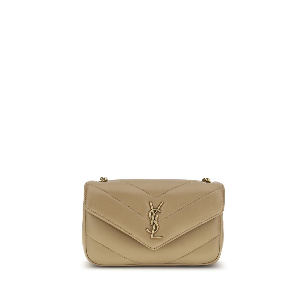 Saint Laurent Beige Lam Ovis Aries Aries Skulderveske