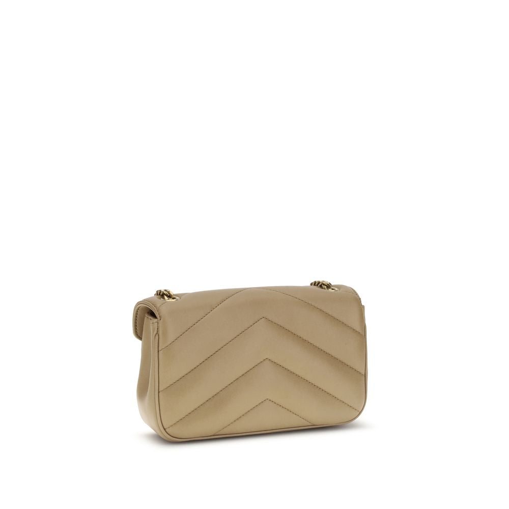 Saint Laurent Beige Lam Ovis Aries Aries Skulderveske