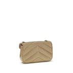 Saint Laurent Beige Lam Ovis Aries Aries Skulderveske