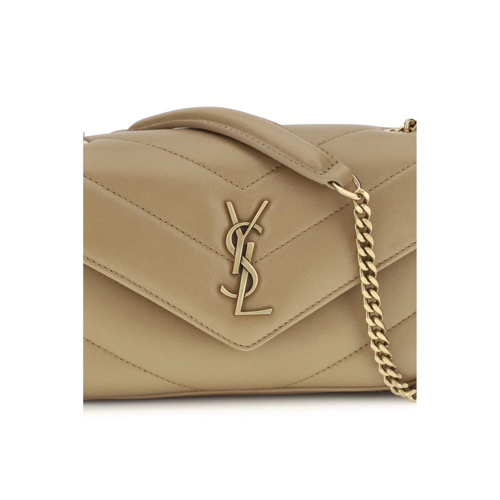 Saint Laurent Beige Lam Ovis Aries Aries Skulderveske