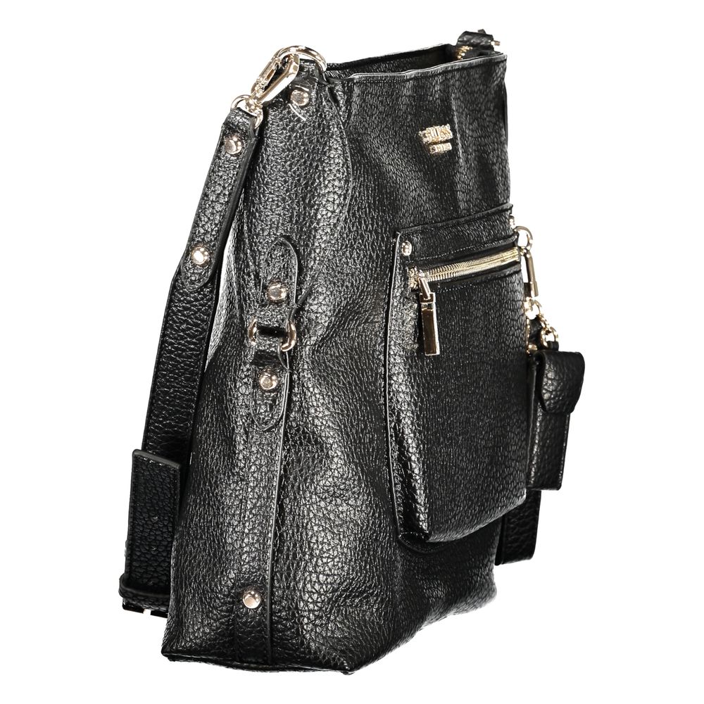 Guess Jeans Black Polyurethane Women's Handbag