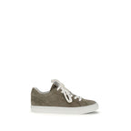 Brunello Cucinelli grå kalveskinn Bos Taurus-sneakers