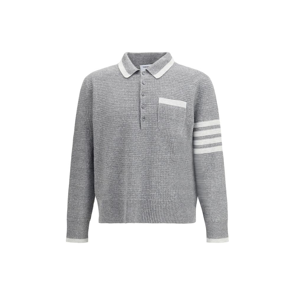 Thom Browne grå linskjorte