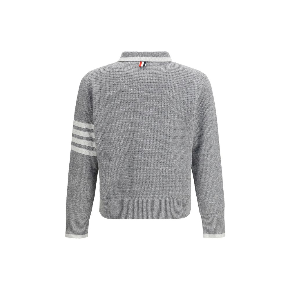 Thom Browne grå linskjorte