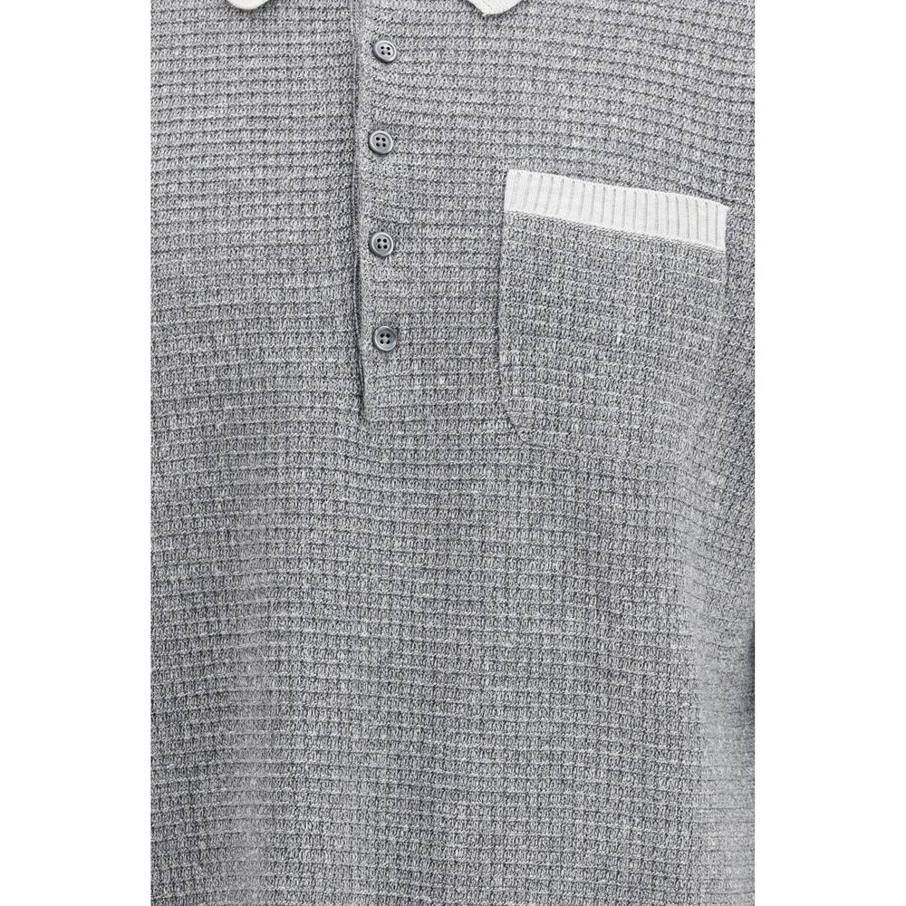 Thom Browne grå linskjorte