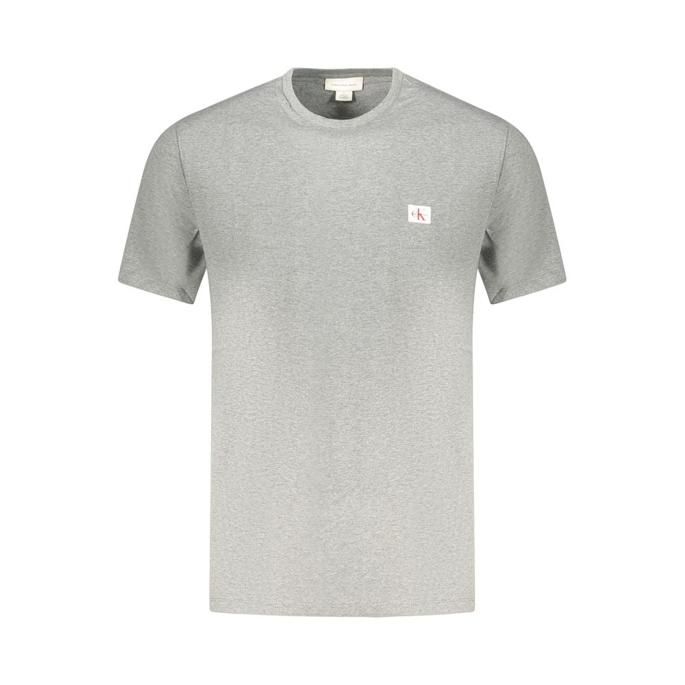 Calvin Klein Grigio bomulls-T-skjorte for menn