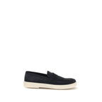 Prada Blå Kalveskinn Bos Taurus Slip-On Loafers