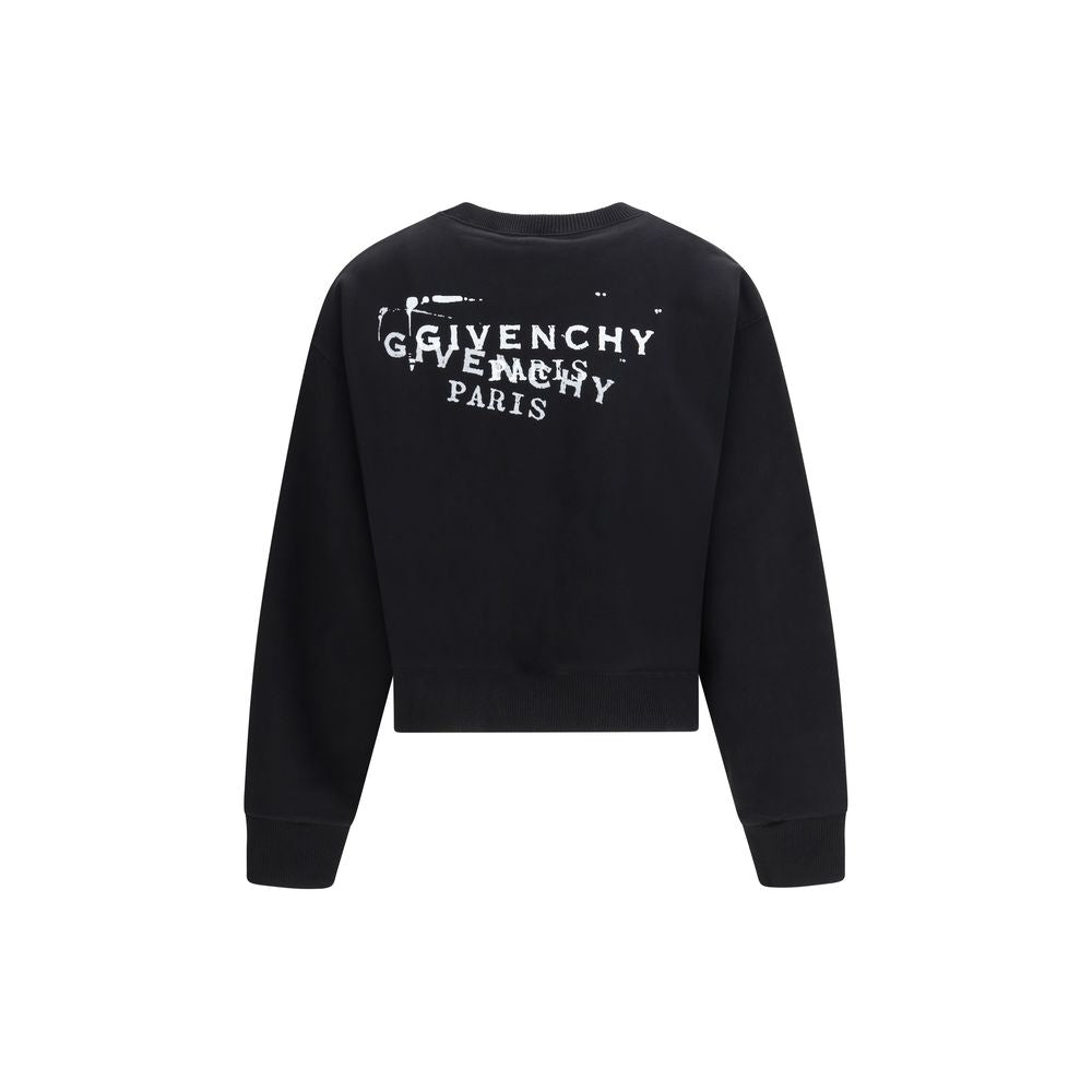 Givenchy svart bomull-hettegenser