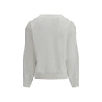 Brunello Cucinelli Hvit Lin-T-skjorte